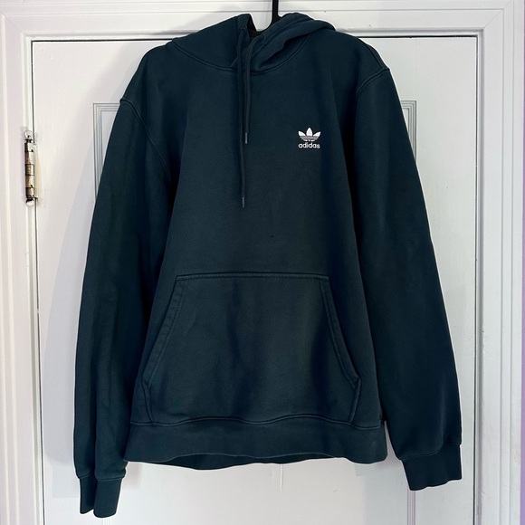 BLUE Adidas — Originals Men's Adicolor Essentials Trefoil Hoodie - Picture 1 of 4